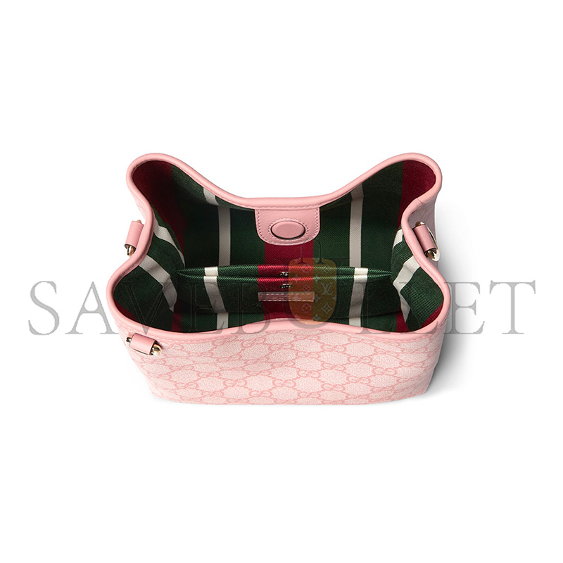 GUCCI GG EMBLEM SMALL BUCKET BAG 815118 (19*18*11cm)